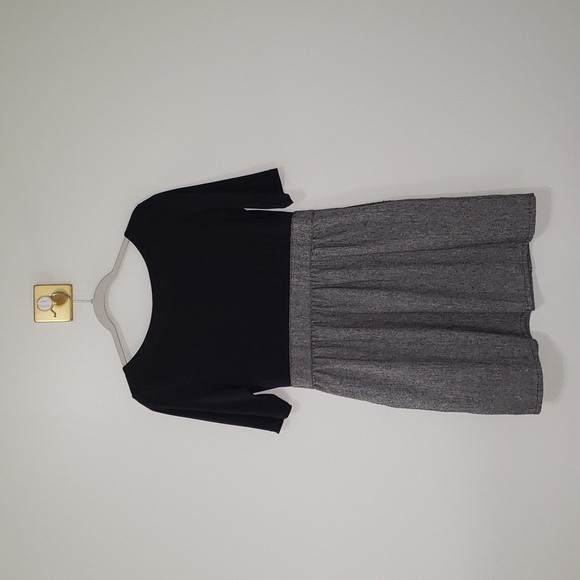 Judith March Anthropologie Mini Dress Black Gray Medium Large Office Corpcore - Picture 6 of 16